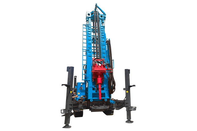 Crawler water well drilling rig